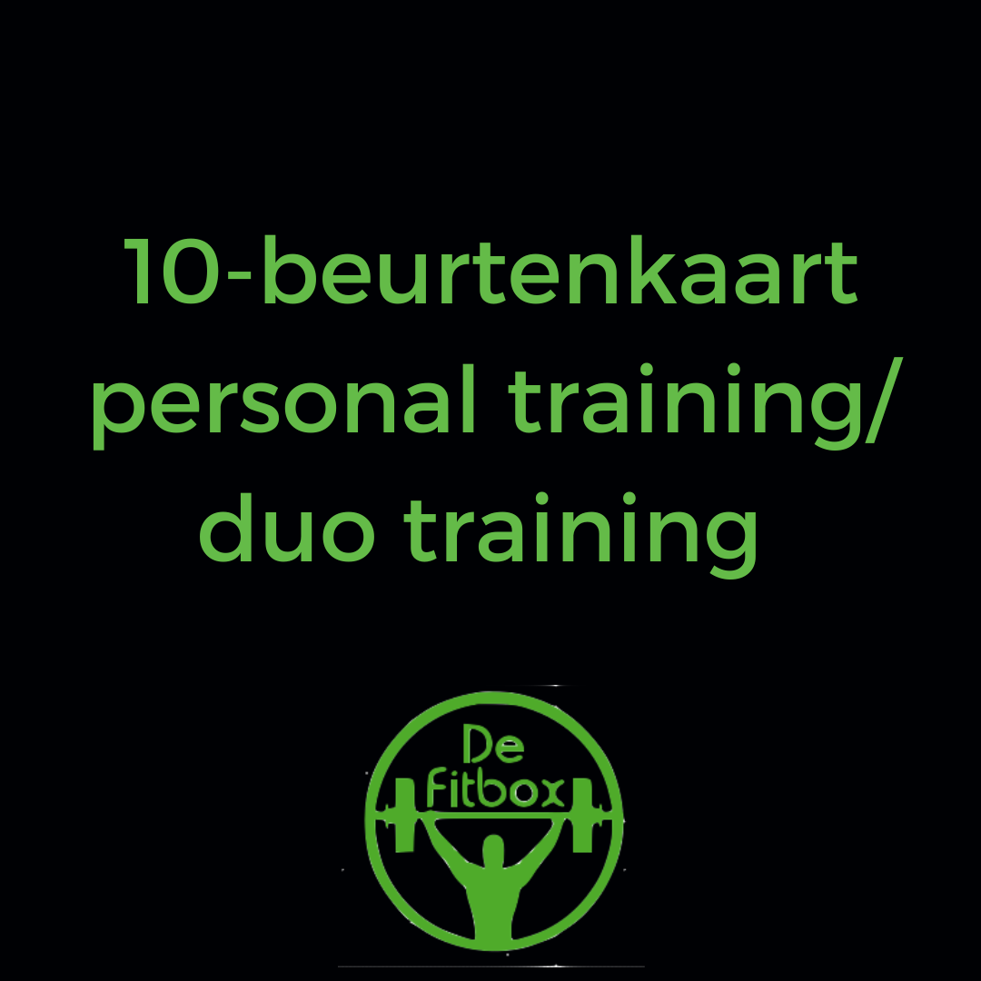 10-beurtenkaart personal training/ duo training